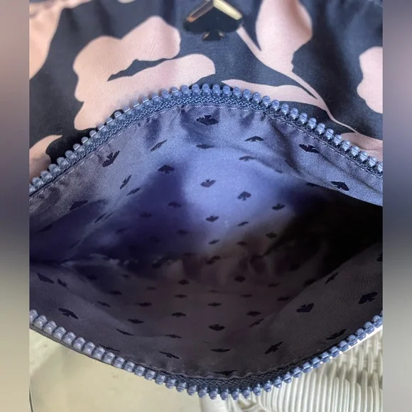 Kate Spade Jae Garden Vine Flat Crossbody Floral Nylon Bag - Picture 5 of 11